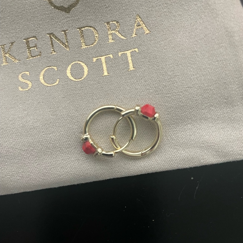 Kendra Scott Ellms Gold Tone Huggie Earrings
